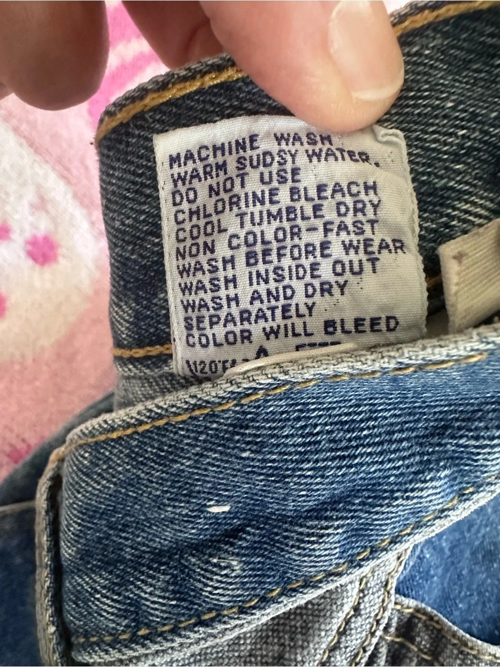 Vintage 80s Jordache Two-Tone High-Rise Blue Jeans